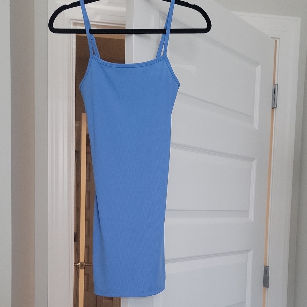 No Boundaries Blue Spaghetti Strap Mini Dress